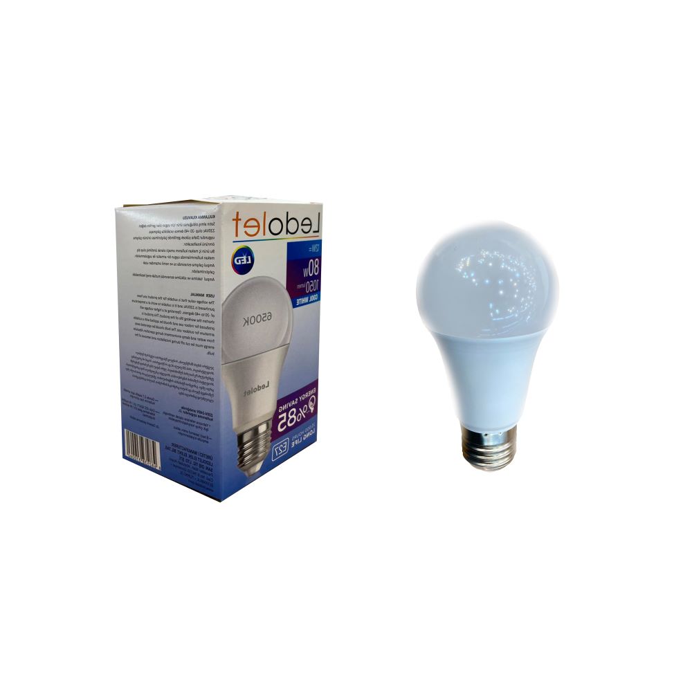 ლედ ნათურა LED Е27 12W 6500K Ledolet — ნათურა და ვაზნა